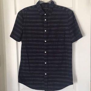 Calvin Klein Jeans Navy Short Sleeve Stripe Shirt